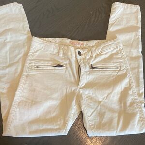 Zara kids white velvet jeans